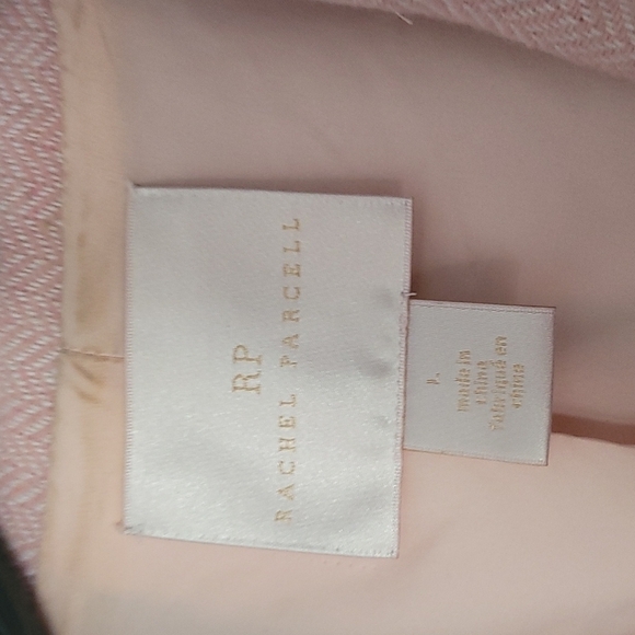 Rachel Parcell Pink and White Herringbone Tweed Jacket - Picture 13 of 16